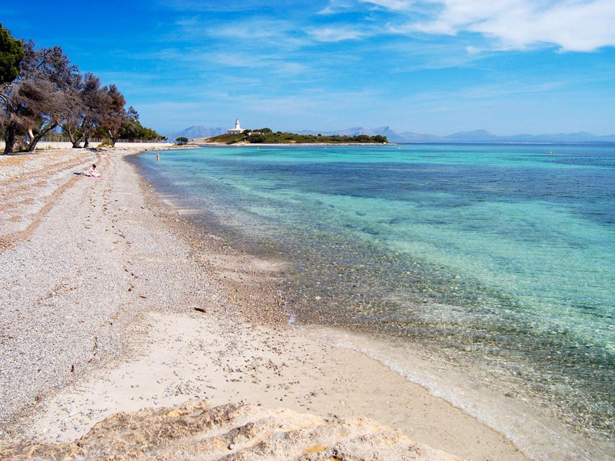 Alcanada Torre Mayor, Solo 50 Metros Del Mar Alcúdia Eksteriør bilde